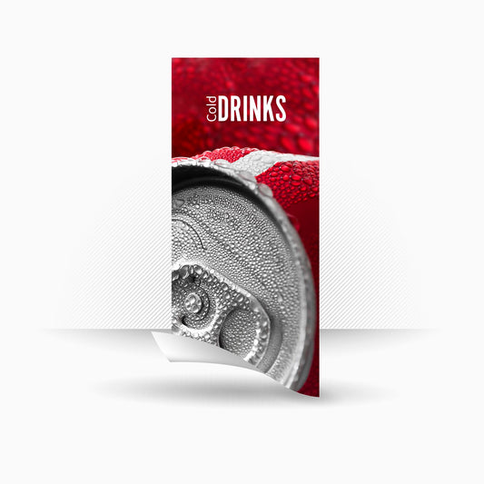 Vinyle universel pour distributeurs automatiques de canettes et de bouteilles. Design Red Coke