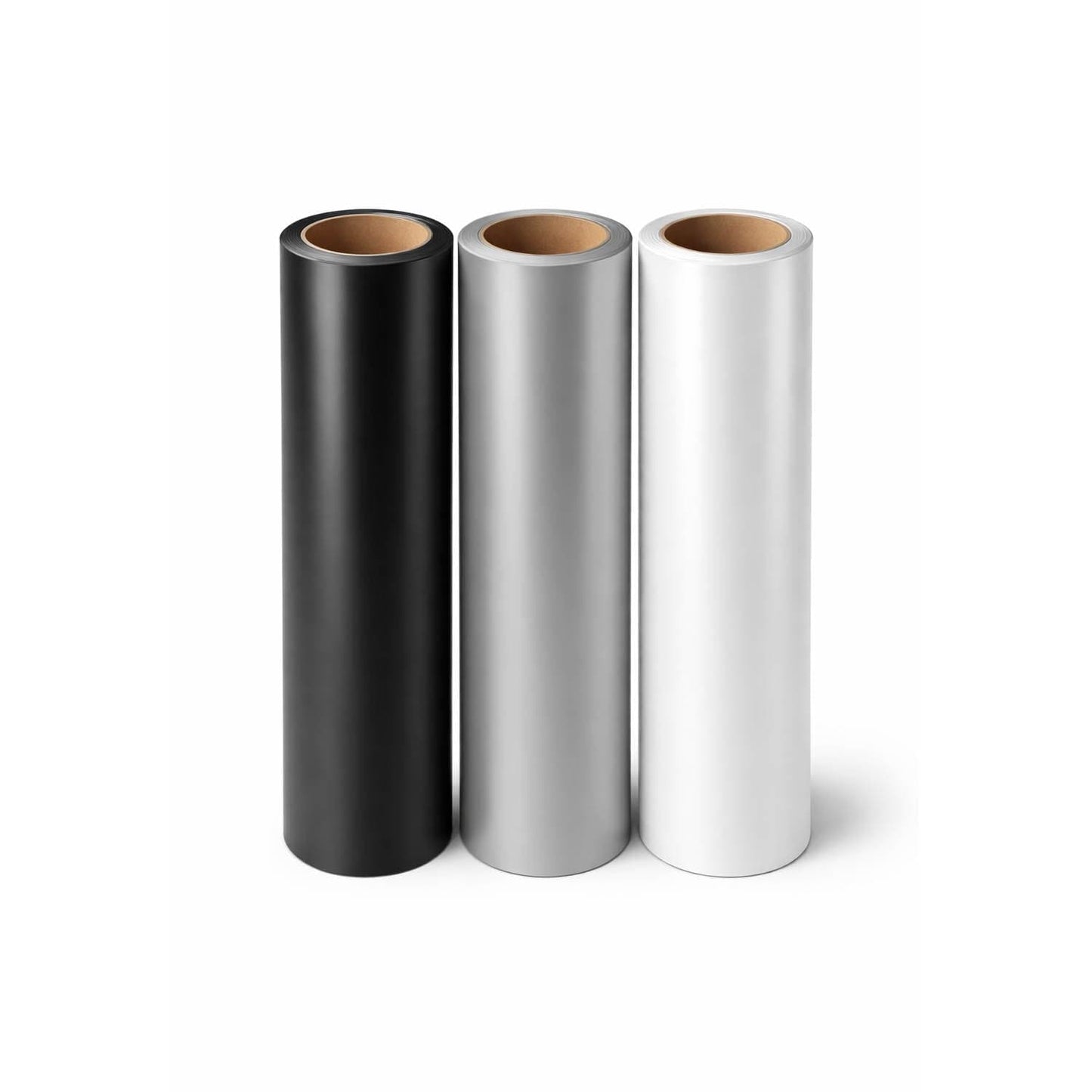 Vinyle adhésif au mètre pour distributeurs automatiques. Disponible en couleurs blanc, gris RAL 9006 et noir RAL 9005.