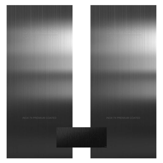 Éléments du kit d’adhésifs frontaux et latéraux pour distributeur automatique Necta Samba Tango Inox Print