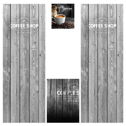 Éléments du kit d’adhésifs frontaux et latéraux pour distributeur automatique Necta Kikko RY Coffee Shop
