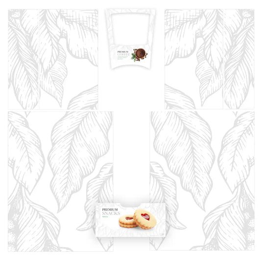 Éléments du kit d’adhésifs frontaux et latéraux pour distributeur automatique Necta Mini Snakky + Brio 3 Premium White