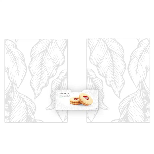 Éléments du kit d’adhésifs frontaux et latéraux pour distributeur automatique Necta Mini Snakky Premium
White