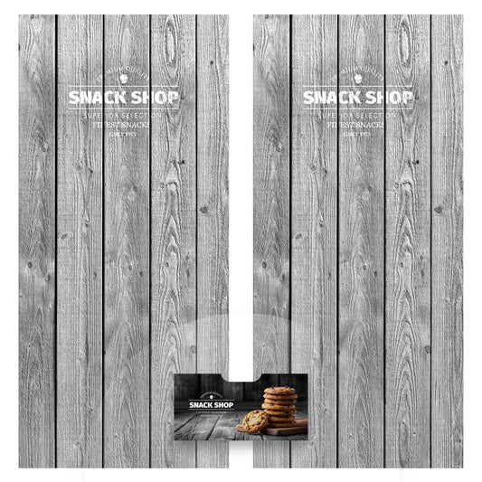 Éléments du kit d’adhésifs frontaux et latéraux pour distributeur automatique Necta Snakky Coffee Shop