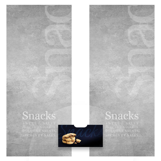 Éléments du kit d’adhésifs frontaux et latéraux pour distributeur Necta Snakky Max Brugge