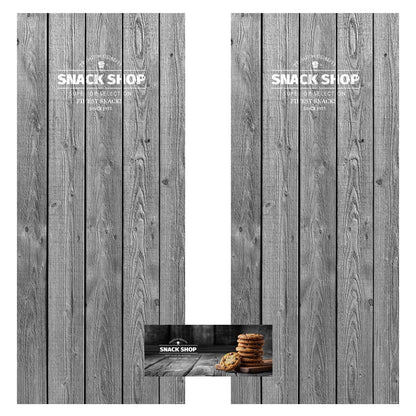 Éléments du kit d’adhésifs frontaux et latéraux pour distributeur automatique Necta Samba Tango Coffee Shop