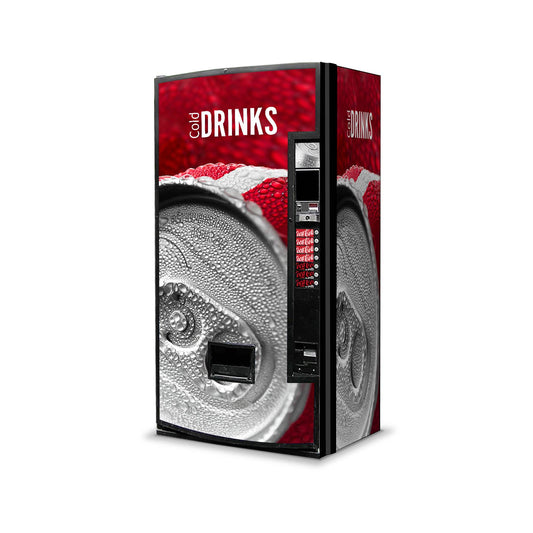 Vinyles universels pour distributeurs automatiques de canettes et de bouteilles. Design Red Coke