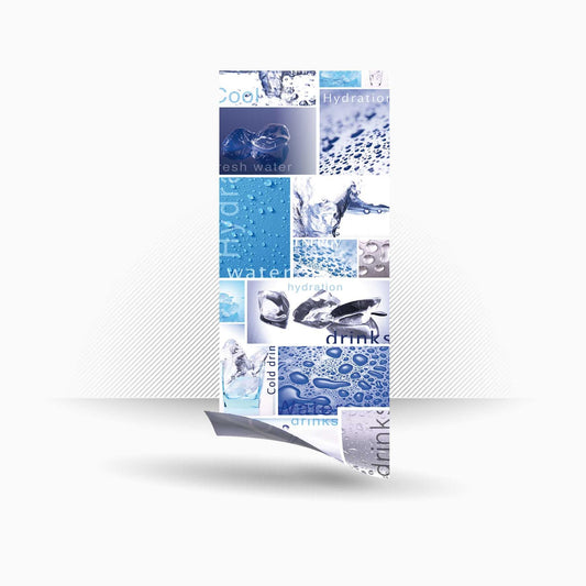 Vinyle pour panneaux - Menorca 77cm x 185cm - adhésif inversé