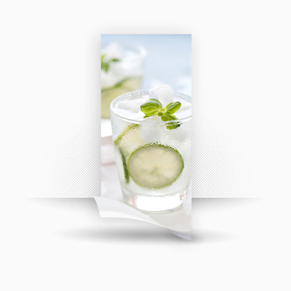 Vinyle pour panneaux - Watermint 82cm x 185cm - adhésif inversé