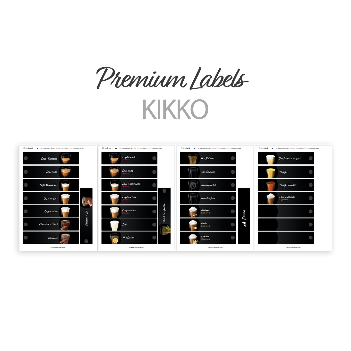 Kikko N&W - Étiquettes de sélection découpables